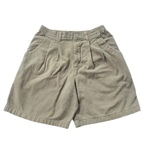 Lee Vintage Shorts Women 10‎ Pleated Front Cotton High Waist Loose Leg 80s Mom
